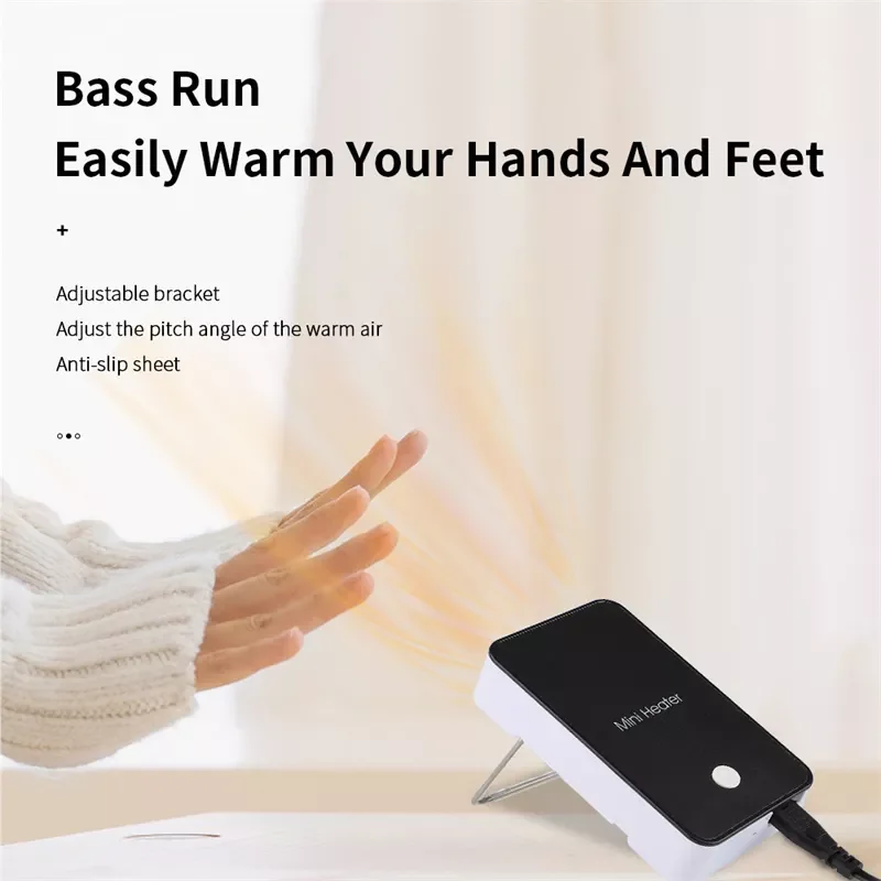 Hand Warmer Foot Desktop Space Heater Fast Heating  Energy Efficient Mini Air Heater For Office Home Appliance Gen