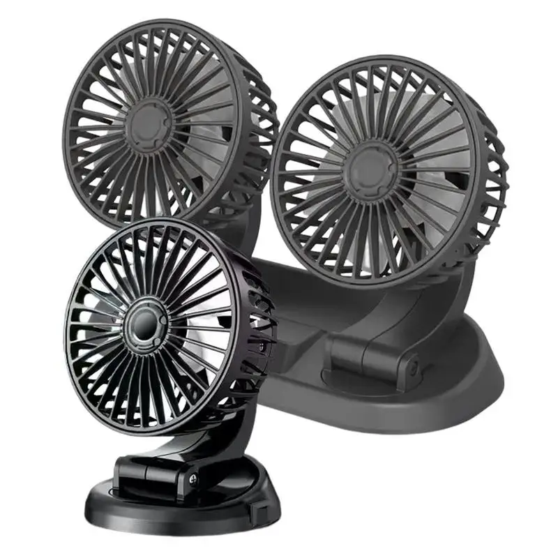 

USB Car Cooling Fan Rotatable Rechargeable USB Car Cooling Powered Fan Automobile Portable Fan With Low Noise For Daily Life