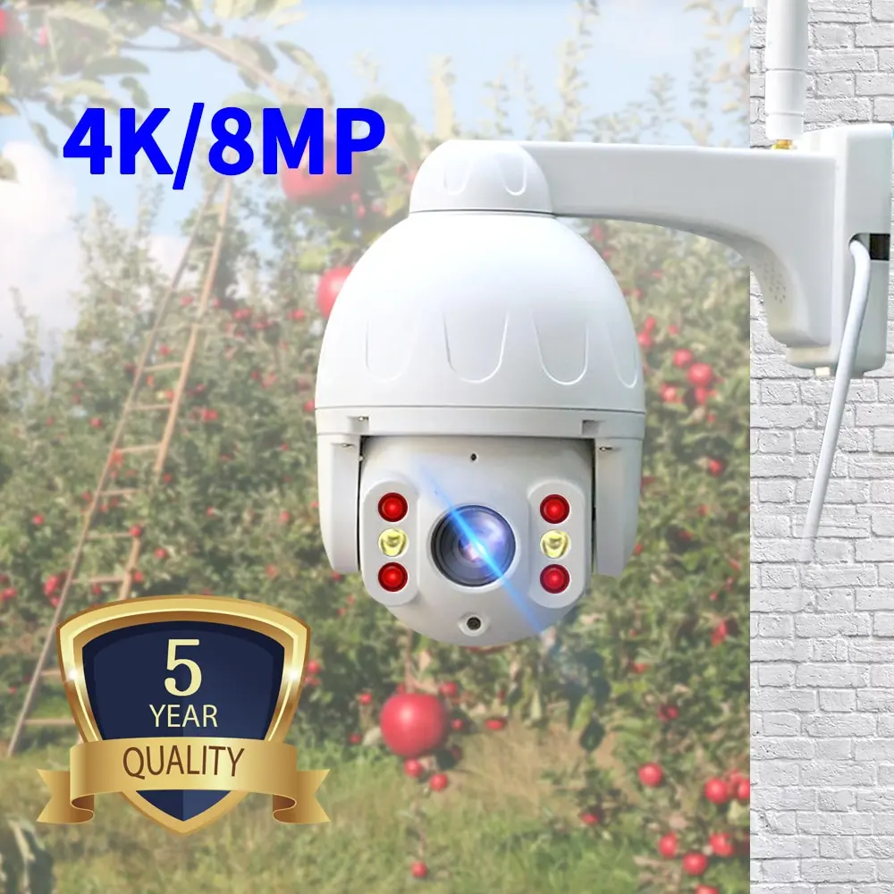 

Ip-камера 8 МП 4K HD уличная Водонепроницаемая с цветным ночным видением