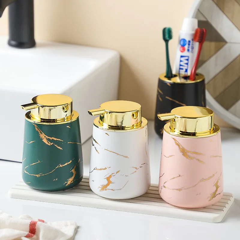 

Светильник роскошный высококачественный керамический флакон для лосьона, дезинфицирующее средство для рук, гель для душа, туалет для розли...