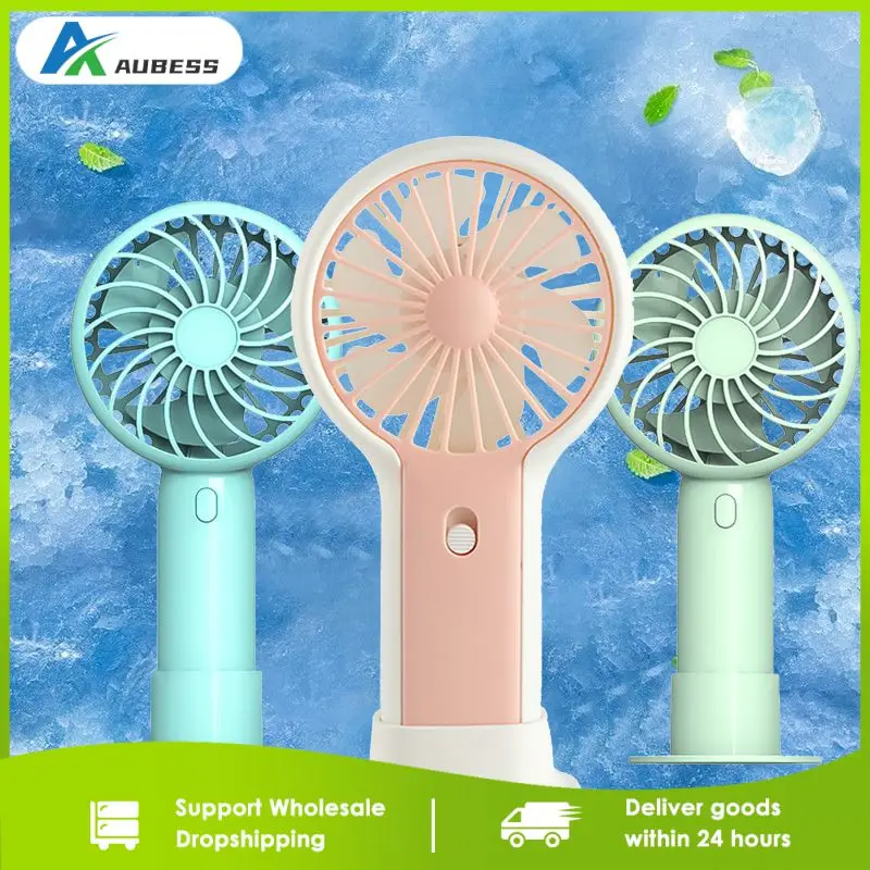

Convenient Small Cooling Fans High Quality Wind Power Handheld Fan Portable Large Wind Force Fan Student Office Usb Rechargeable