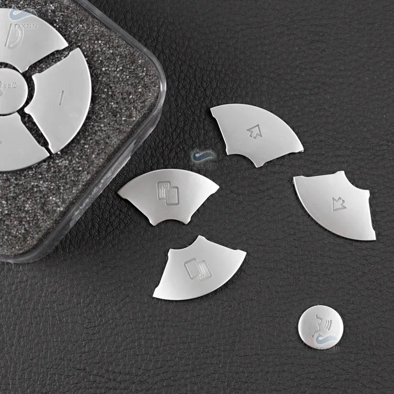 ABS Chrome для Mercedes Benz E C S GLK R ML GL CLS SLK Class W204 W212 Стайлинг автомобиля Наклейки на кнопки