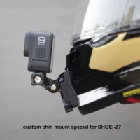 custom chin mount special for shoeiz7 active camera motorcycle jaw brackets outdoor riding anti falling helmet supports