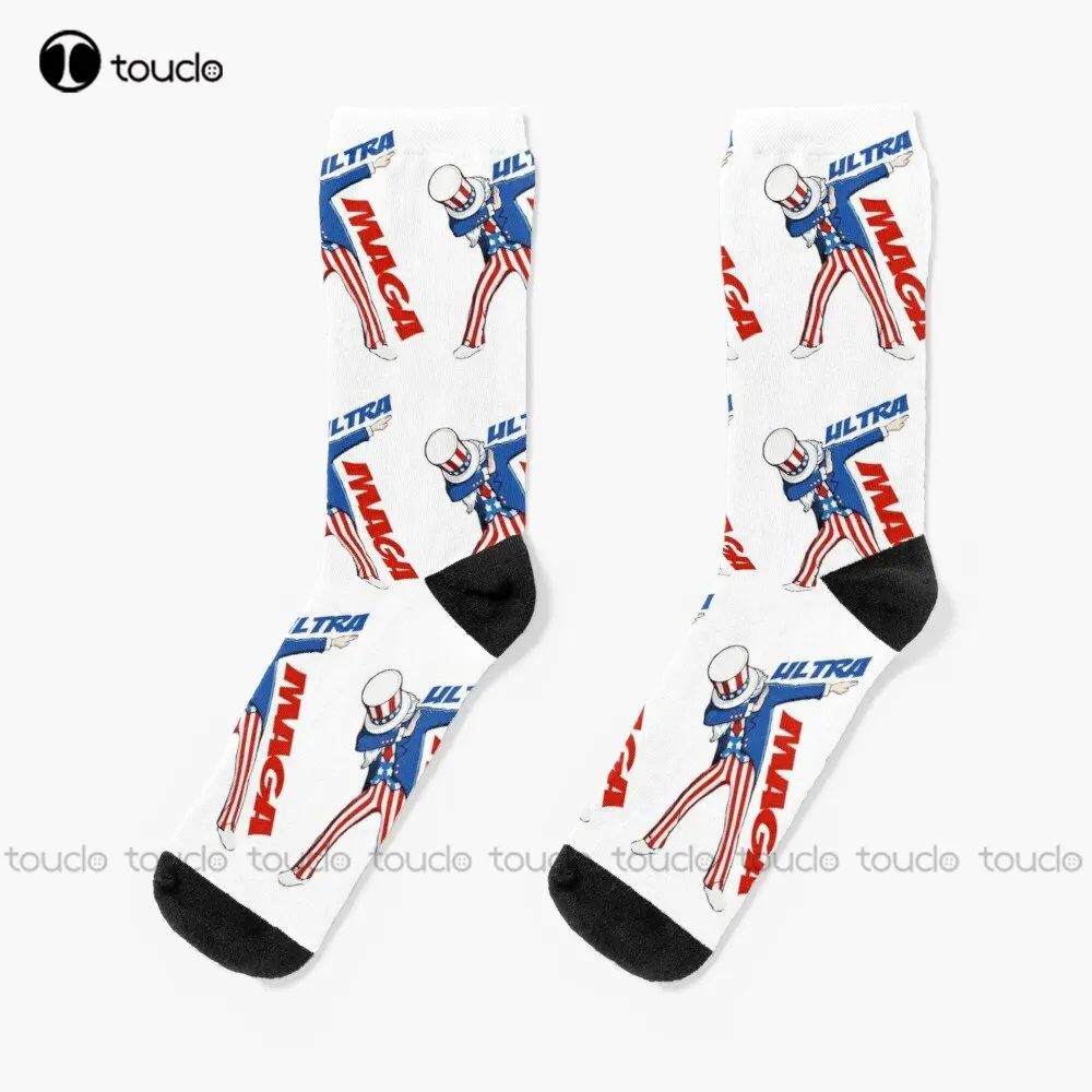 

Ultra Maga And Proud Of It Socks White High Socks Personalized Custom Unisex Adult Teen Youth Socks Custom Gift New Popular