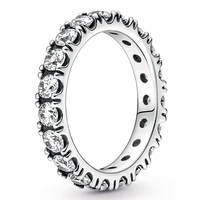 original moments sparkling row eternity ring for women 925 sterling silver wedding gift pandora jewelry