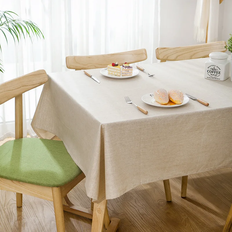 

Contemporary and contracted 2023 waterproof pure color rectangle household linen cloth_Jes1128