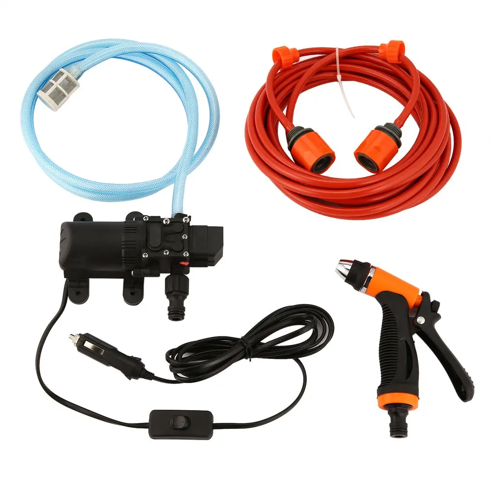 

Portable High Pressure Car Cleaning Kit 70W 130PSI 12V Durable Complete DIY Auto Washing Tools Set Water Saving