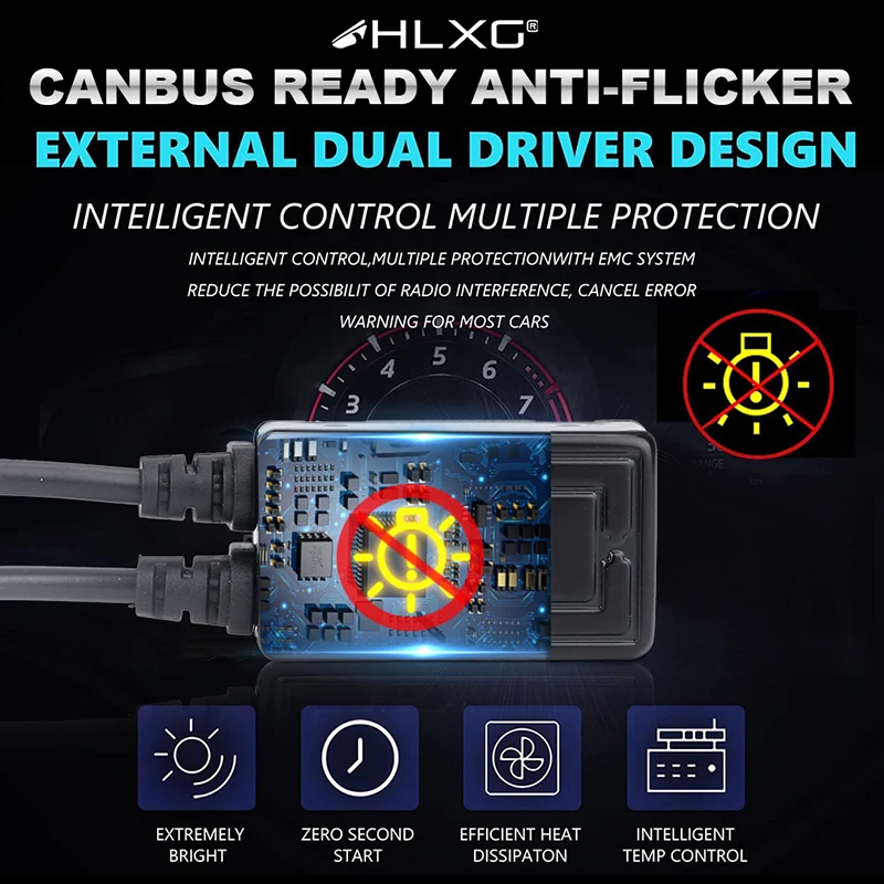 Лампа светодиодная HLXG 360 Turbo CSP H7 canbus 9012 H8 D4S D4R D2S D2R h11 H1 светодиодный 9005 HB3 HB4 12 В 9006 K