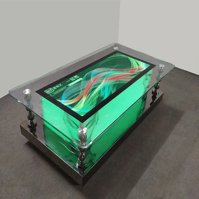 

Столик для чайного столика KTV со скидкой, барный столик из нержавеющей стали, закаленное стекло, современный простой чайный столик на заказ