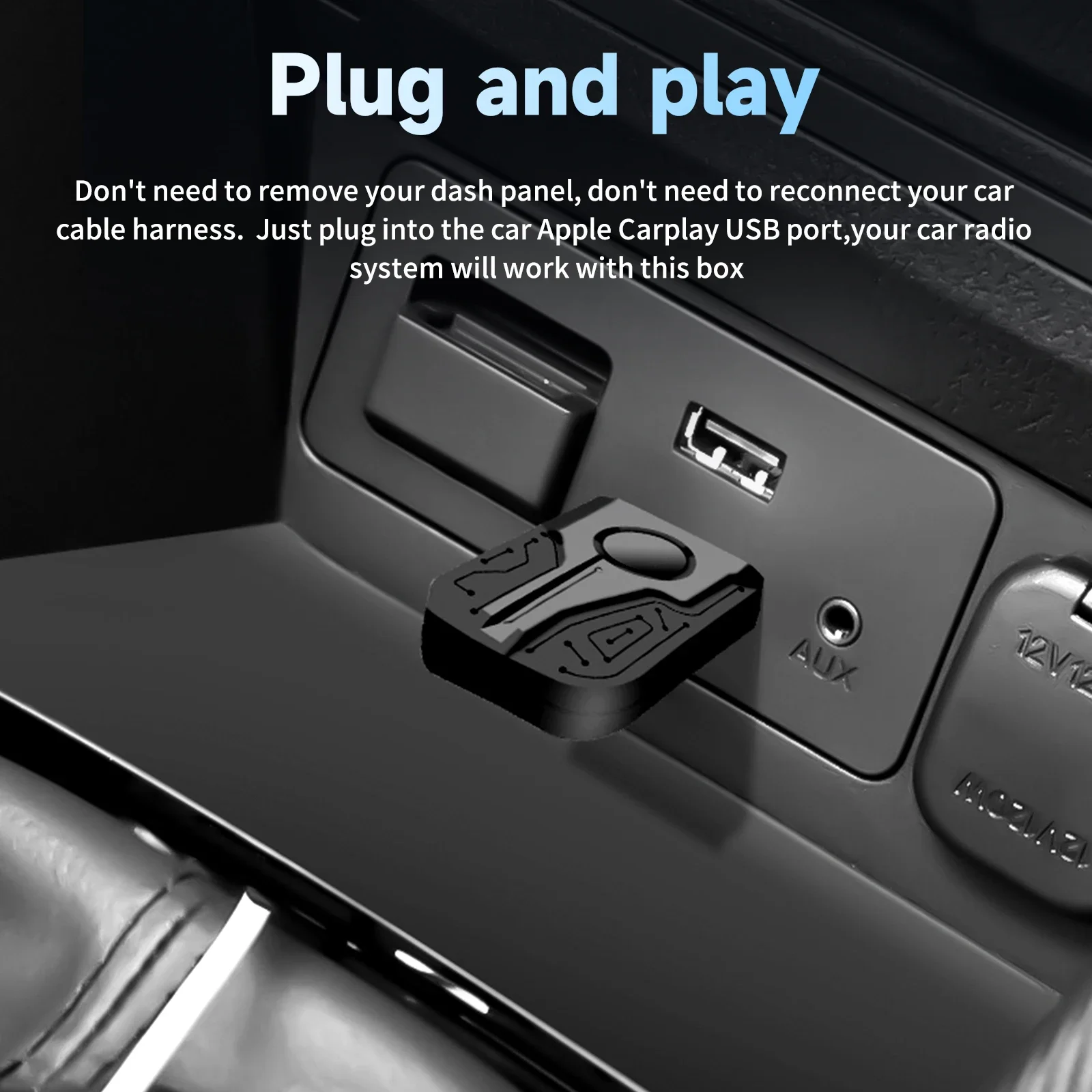 Мини-беспроводной Адаптер Carplay Android Auto Smart 2-в-1 USB-ключ Для Havel Kia Volvo Audi MG VW Hyundai Jeep —