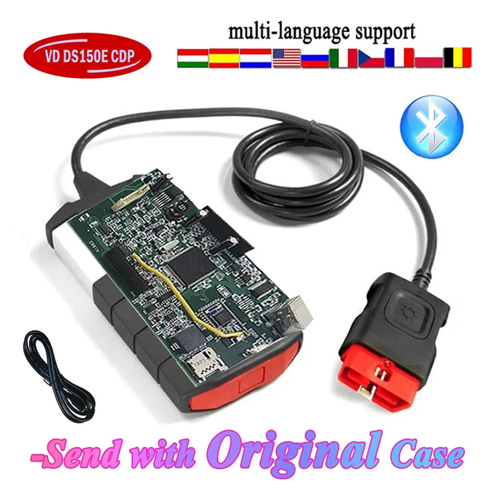 Фото Новейший сканер 2024, 2021.11 Keygen Vd DS150e Cdp с Bluetooth для TNESF DELPHIS ORPDC Obd2, диагностические инструменты для автомобилей и грузовиков №2