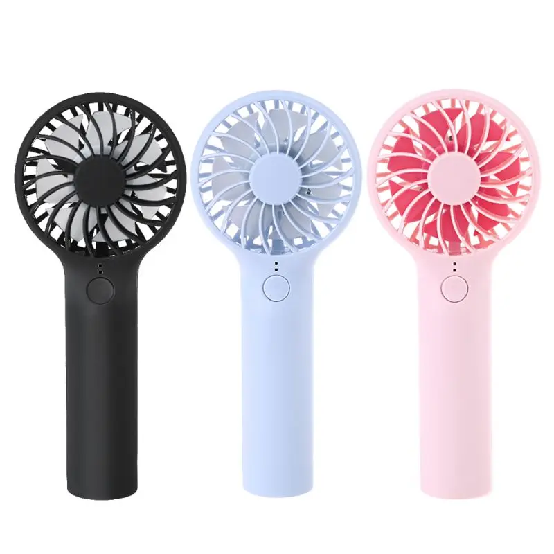 

3 Speeds Student Handheld Mini Fan Personal Cooling Fan USB Desk Quiet Fan Air Cooler for Indoor Outoor Strong Airflow N0PF