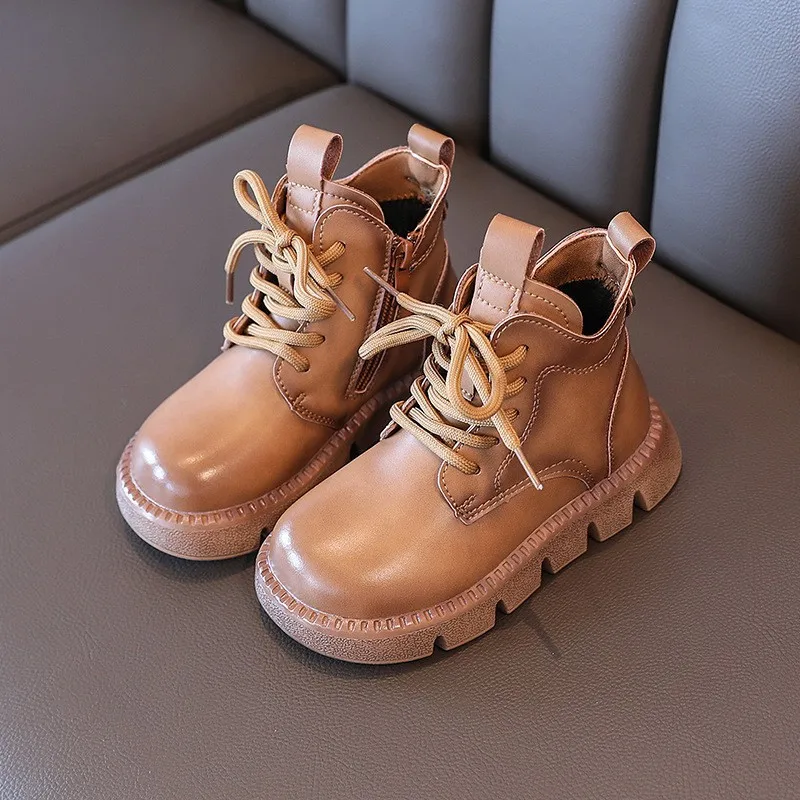 

Детские ботинки martens2022, новинка, осень и зима, Британская мода, ботильоны для девочек и мальчиков, хлопковые ботинки, модные детские ботинки