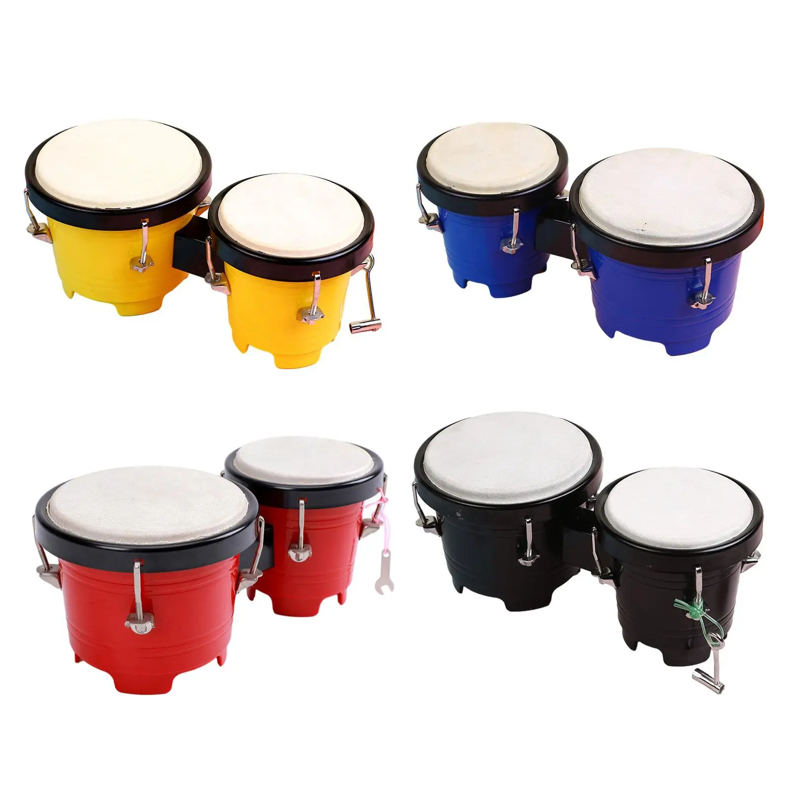 

4" 5" Percussion Bongos Drum Set Tuning African Drum Music Instruments for Beginners Kids Boys Girls Children Holiday Gifts