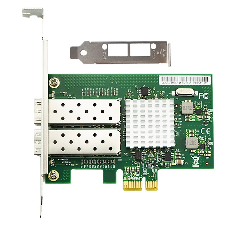 Network Card NIC, With 82576EB/GB Chip, Dual SFP PCI-Ex1, Ethernet Server Converged Network Adapter NA82576-2SFP