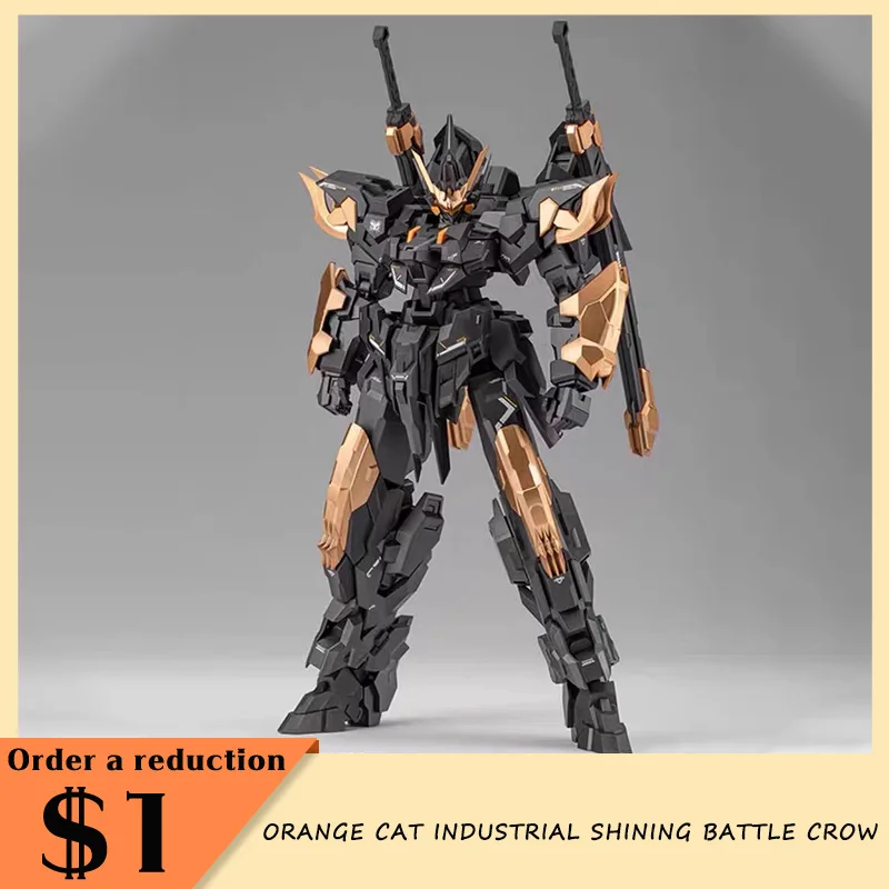 Оранжевый кот промышленная блестящая боевая ворона фигурка в сборе модель