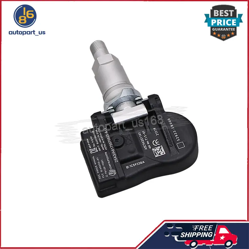 4 шт. TPMS датчик системы контроля давления в шинах 52933-2B000 529332 B000 52933 2B000 433 МГц для