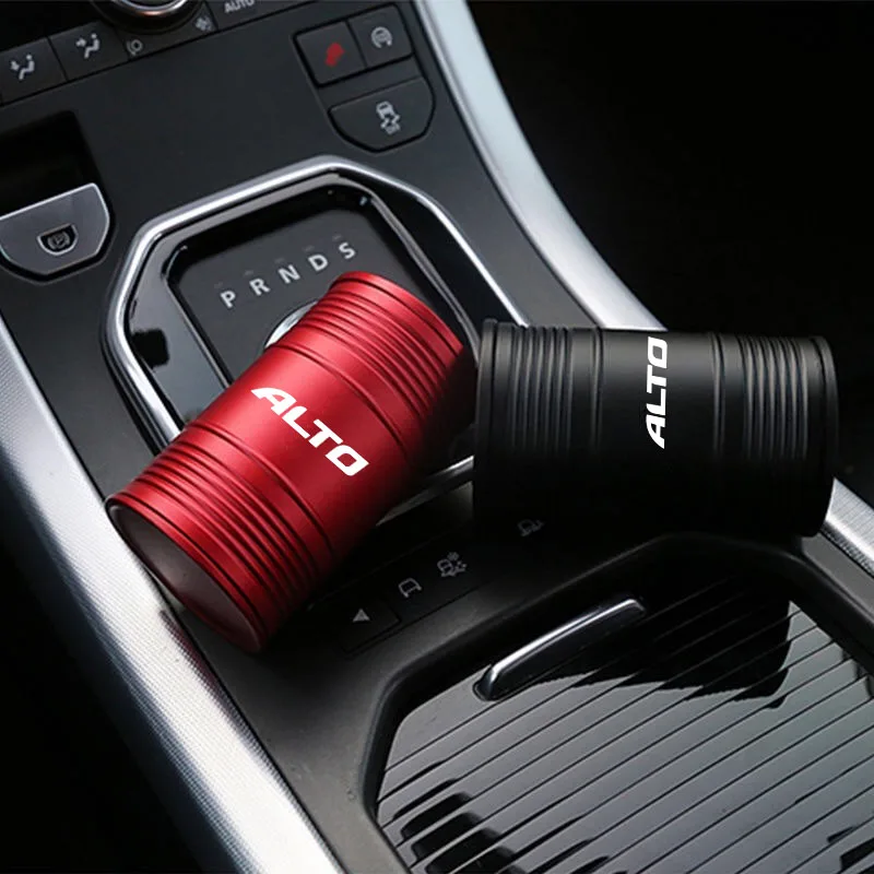 

Aluminum Alloy Car Ashtray Container Oil Barrel Shape Metal Portable Ashtray For Suzuki Alto Accessories