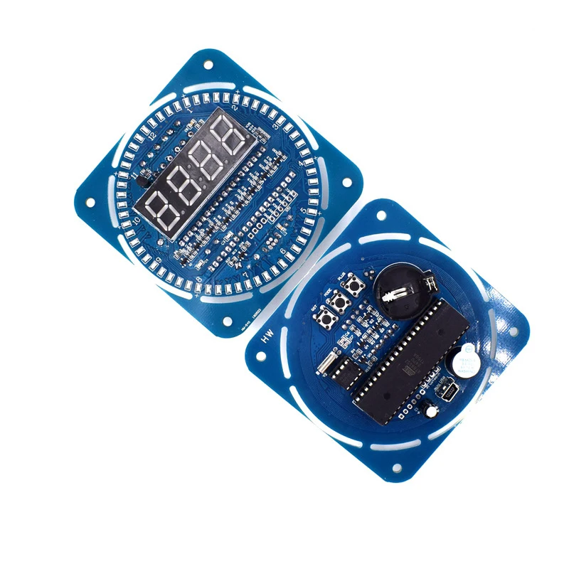 Вращающийся светодиодный дисплей креативные электронные часы сделай сам DS1302