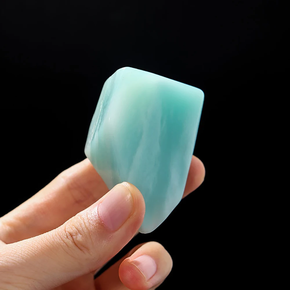 Natural Crystal Gemstone Rough Amazonite Stone Irregular Geometric Polished with Shape Decorative Ornaments Gift Making