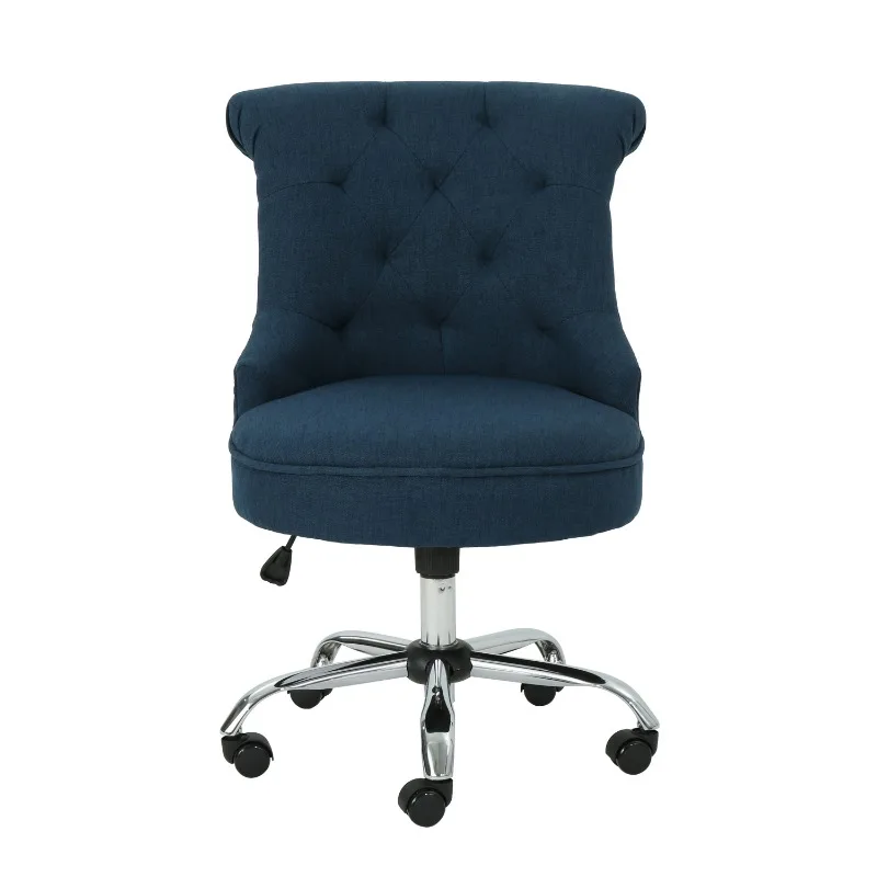 

Noble House Home Office Fabric Desk Chair, Navy Blue