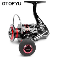 gtofyu brand high speed 5 01 fishing reel 2000 7000 spinning reel max drag 20kg long shot fishing bearing system wheel carret