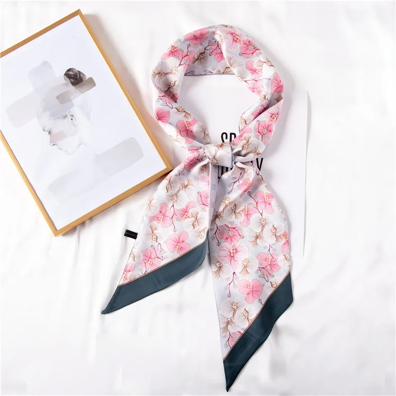 

Hot 2022 New Brand Women Scarf Spring Summer Silk Scarves Shawls And Wraps Lady Pashmina Beach Stoles Hijab Foulard