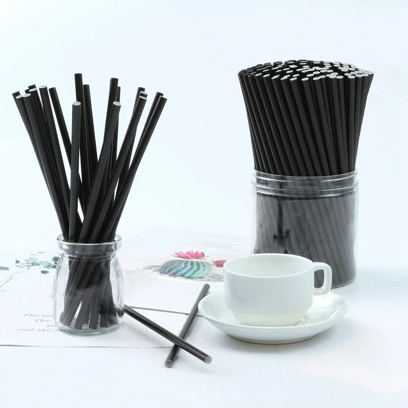 

350Pcs Paper Straws For Drinking, Disposable Biodegradable Straws For Party Supplies, Wedding, Holiday Decoration