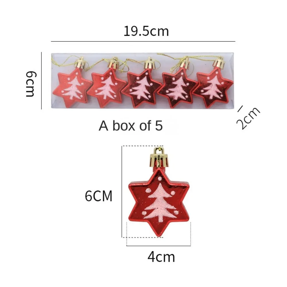 

Рождественские пластиковые подвески звезды