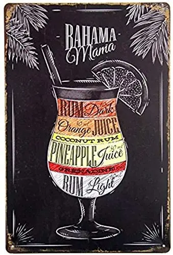 

Tin Sign Beer Poster Bar Hama Juice Bar Cafe Club Wall Decoration Metal Flowers Wall Decor Restroom Accessories Yard Letters