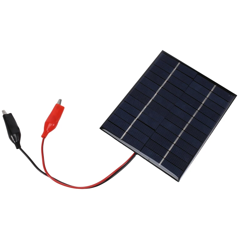 

Waterproof Solar Panel 5W 12V Outdoor DIY Solar Cells Charger Polysilicon Epoxy Panels 136X110MM For 9-12V Battery Tool