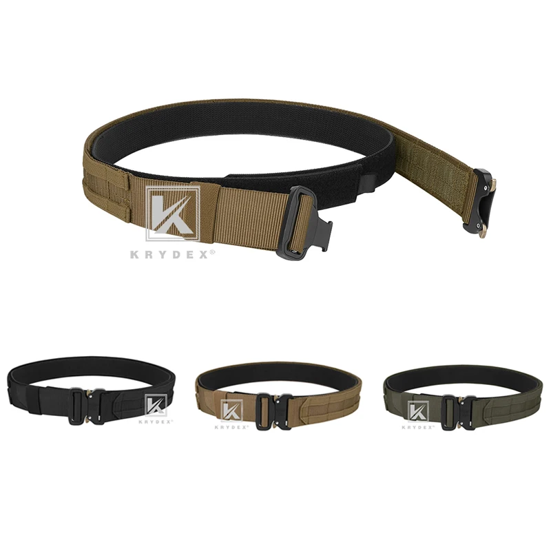 

KRYDEX 1.75” & 1.5” Tactical Belt Rigger Duty 2 IN 1 Outer & Inner Quick Release MOLLE Belt For Hunting Shooting Outdoor