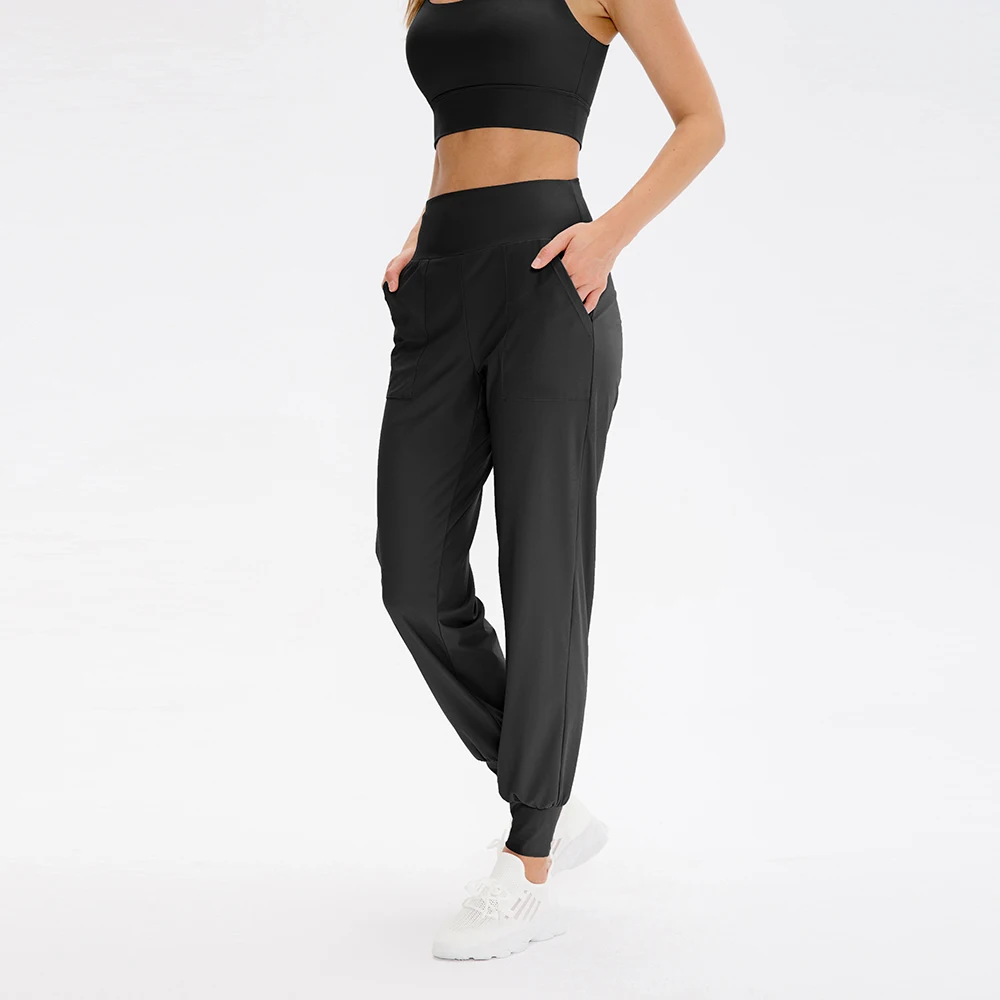 Women Yoga Drawstring Pants Stretch Casual Pants Relaxed Fit Yoga Trousers Finess Wear Sweatpants for Running and Tranning