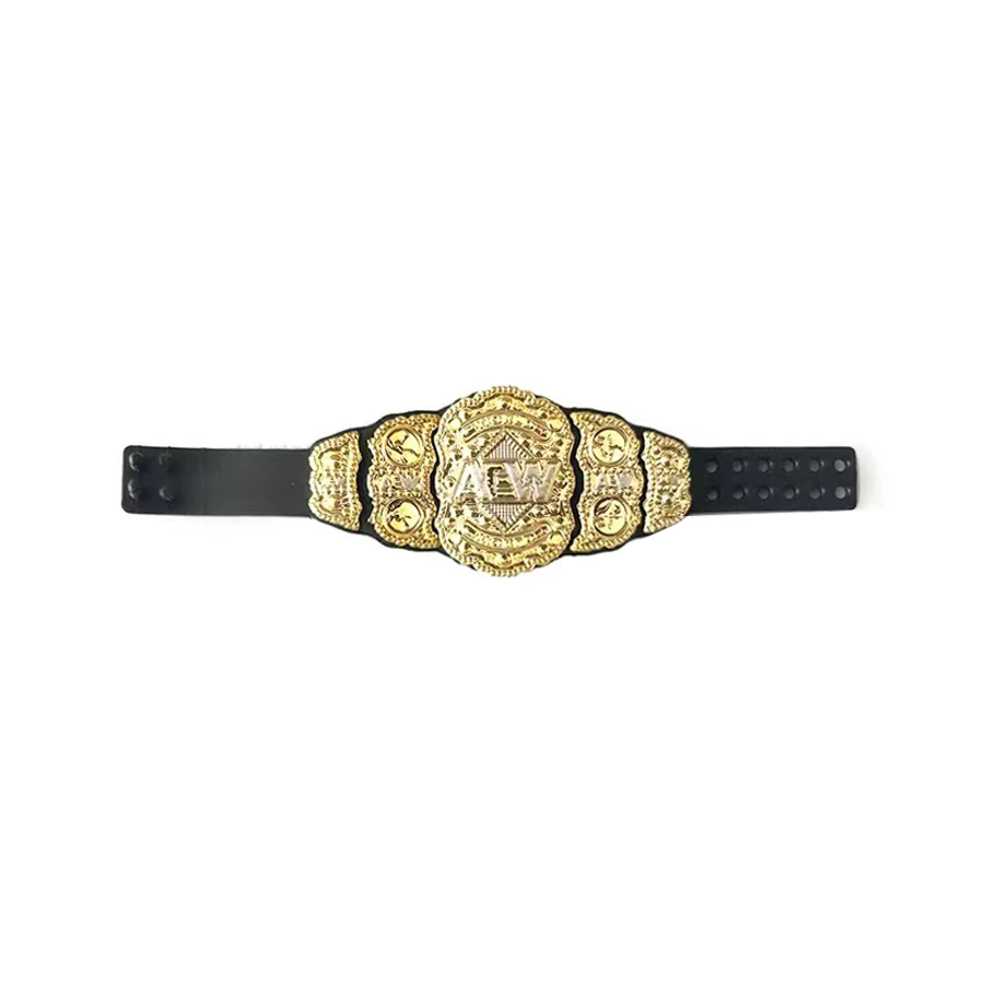 6'' 7''inch Decoration DIY Belt WWE AEW Wrestler Doll Accessory World Microphone Part Gold Belt for Doll Action Figure