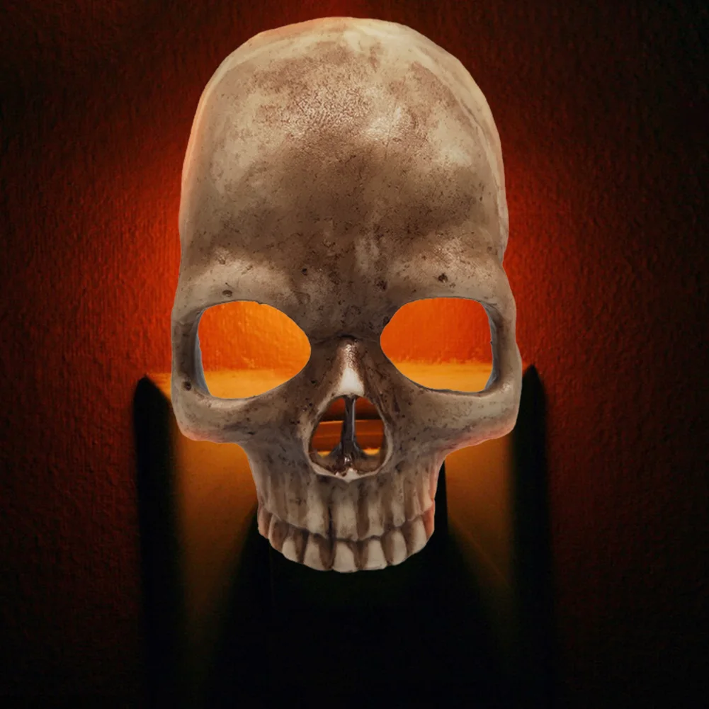 

Halloween Socket Night Light With Skull Shape Holiday Party Model Decoration For Living Room