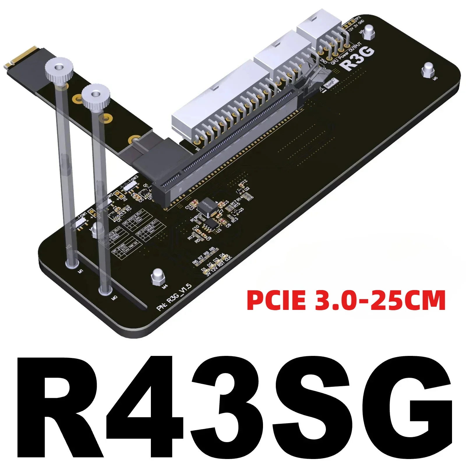Фото ADT-Link K43SG M.2 NVMe PCIe 3.0/5.0 x4 для подключения внешней видеокарты к ноутбуку, док-станция для ASUS ROG ALLY, eGPU для игр на ПК. №1
