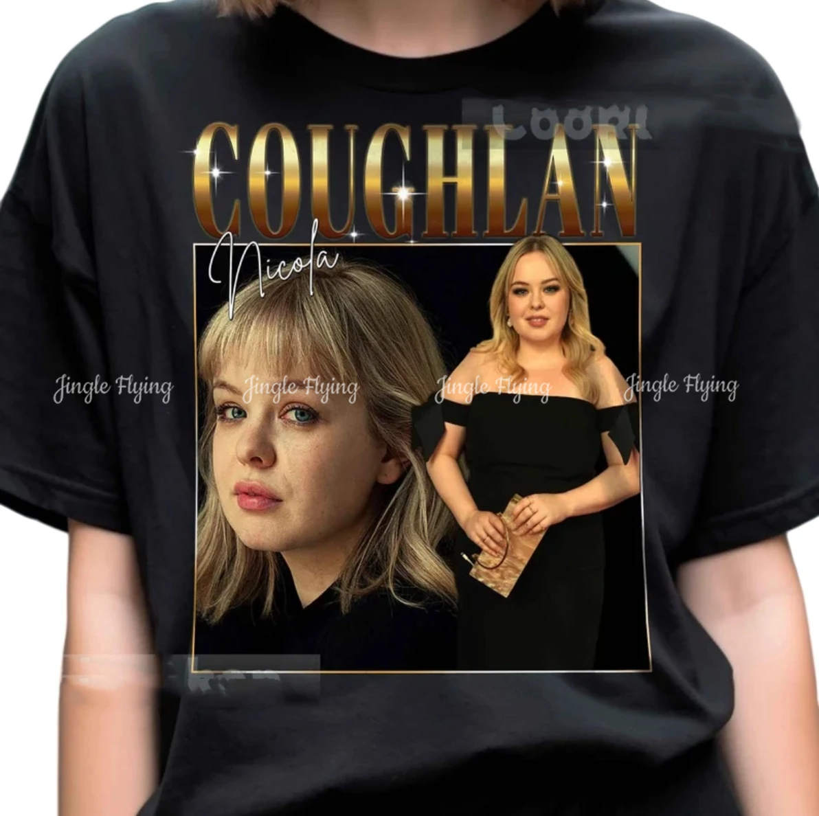 Футболка Nicola Coughlan в стиле ретро печатный дизайн подарок для женщин