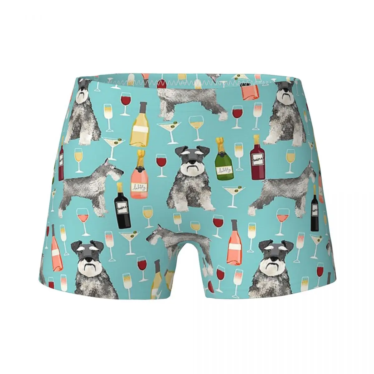 

Schnauzer Dog Wine Children's Girls Underwear Kids Pretty Boxer Briefs Cotton Teenagers Panties Vino Underpants For 4-15Y
