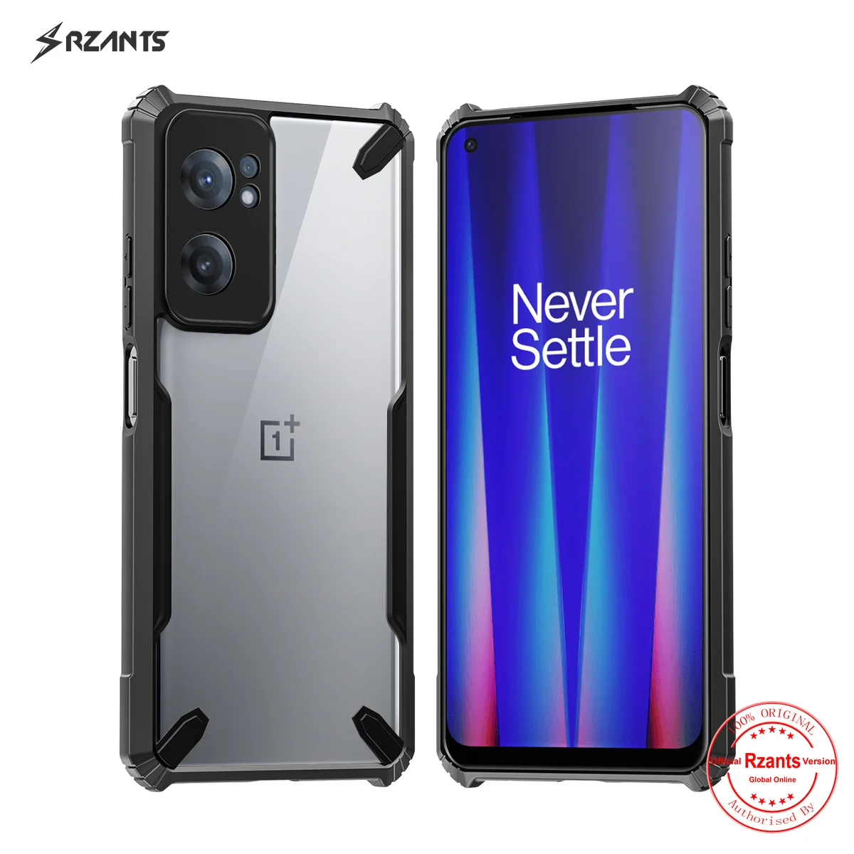 

Rzants For OnePlus Nord CE 2 Full Clear Case [Bull] Funda Crystal Cover Ultra Slim Thin Casing Camera Protection Phone Shell