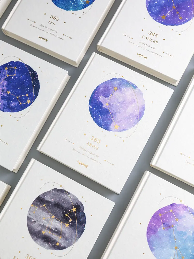 

Жесткий студенческий блокнот с золотым тиснением, 365 дней