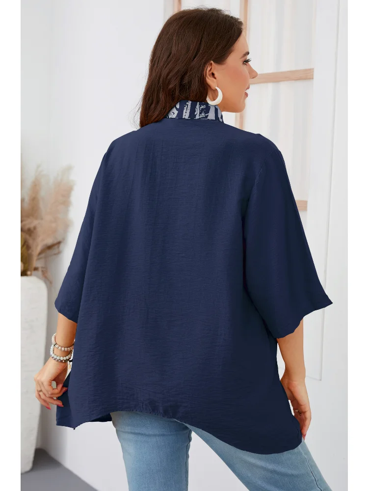 Loose irregular large-size shirt fashion explosion blouse plus size feminino T-Shirts