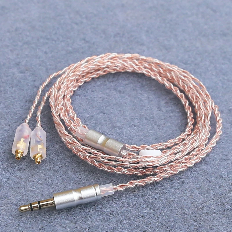 Фото Кабель для апгрейда HiFi-наушников MMCX 3,5 мм, 1,2 м, с серебряным покрытием, для Sennheiser IE200/IE300/IE600/IE900/AKG N5005/N30 №4