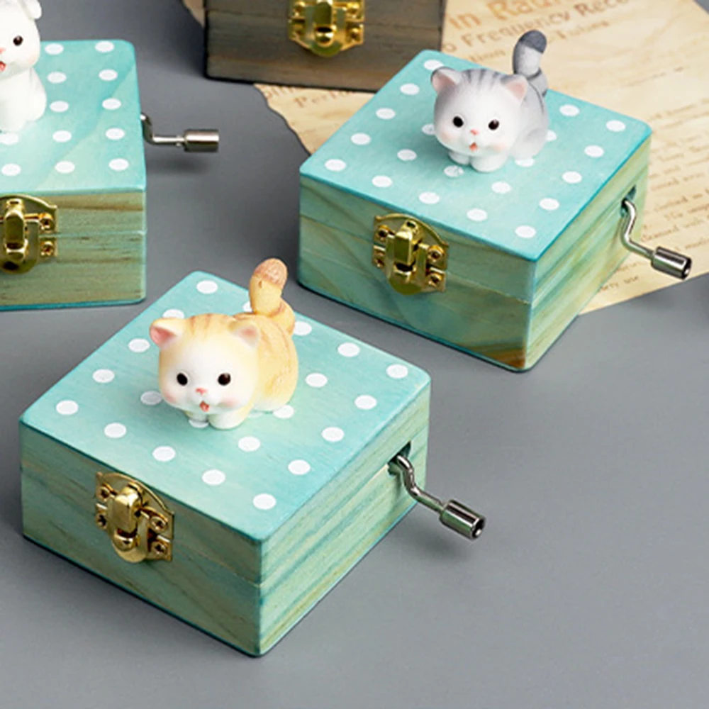 

Деревянная музыкальная шкатулка ручной работы, оригинальная зеркальная музыкальная шкатулка, украшение для дома, подарок на Новый год, ден...