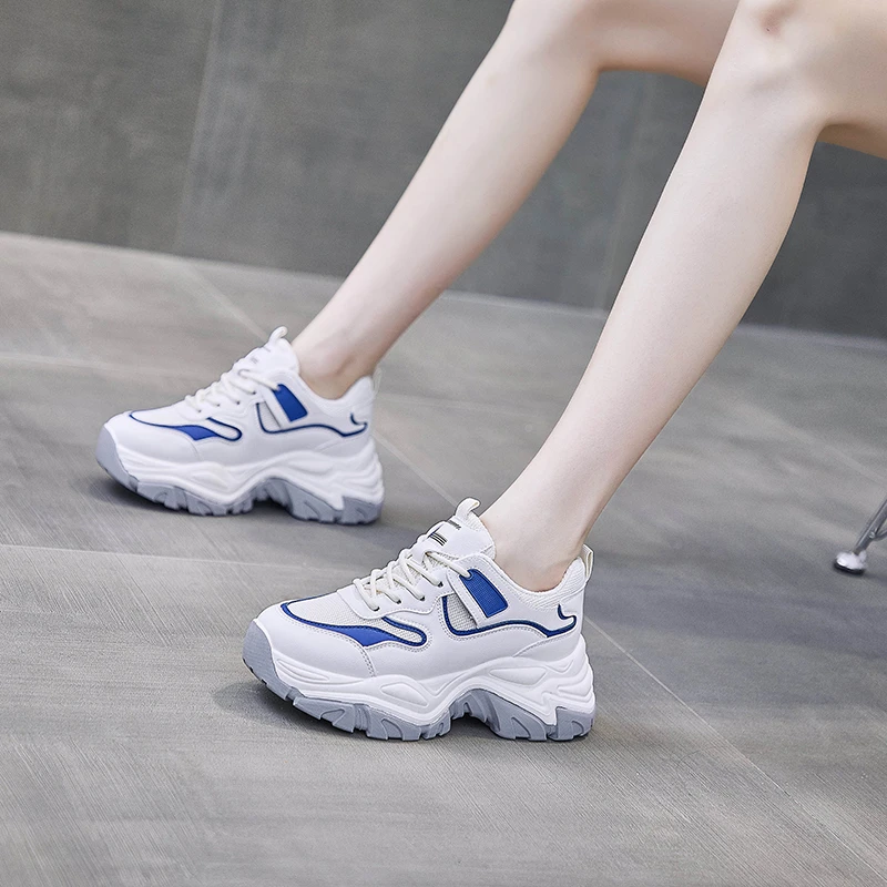 

Platform Shoes Women's Sneakers Autumn 2022 New Running Sports Shoes Casual Breathable Wedges Sneaker Designer Women Shoes