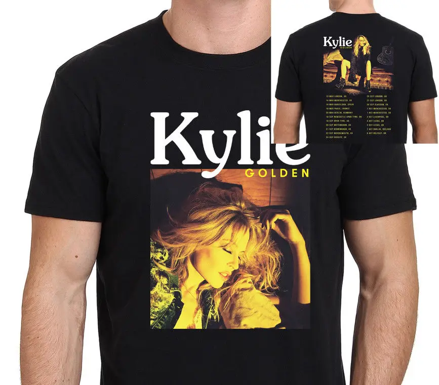 

New Kylie Minogue Golden Tour 2018 T-Shirt Men'S Black Size:S-M-L-Xl-Xxl