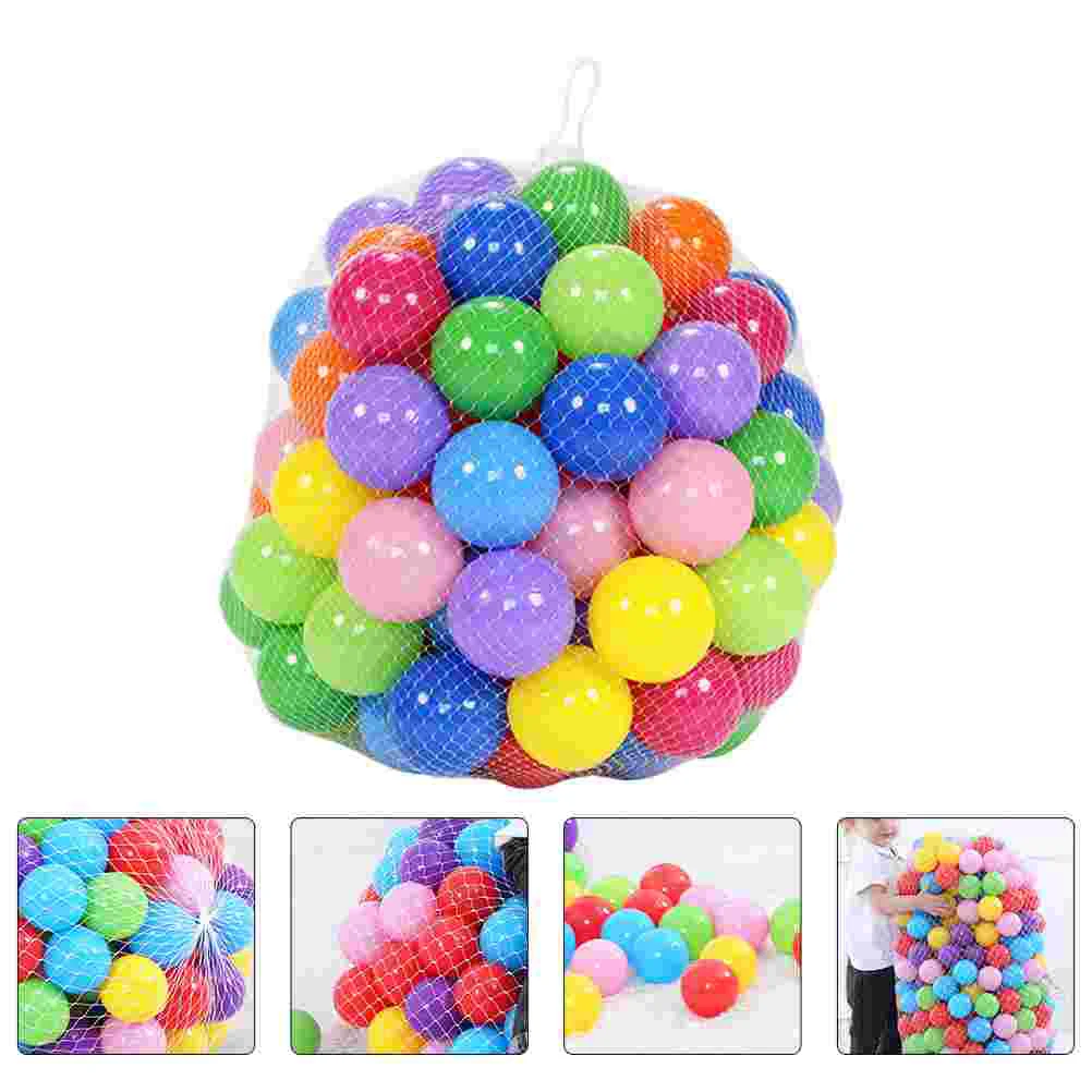 

Balls for Kids 50PCS Ocean and Storage Mesh Bag Pastel Colors Balls for Tent Pool Bathe Playhouse Party