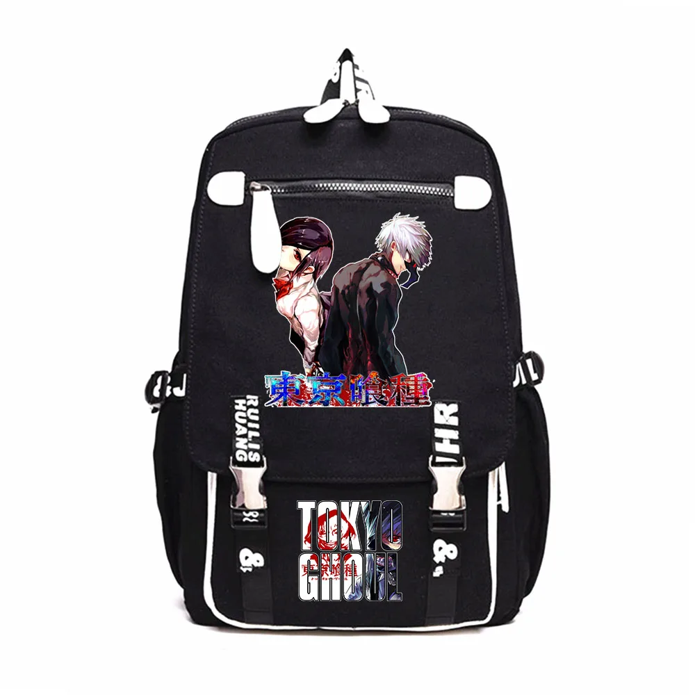 

Anime Tokyo Ghoul Rucksack Printing Knapsack Student Cartoon Bookbag Travel Laptopbag Teenagers Black Schoolbag Casual Backpack