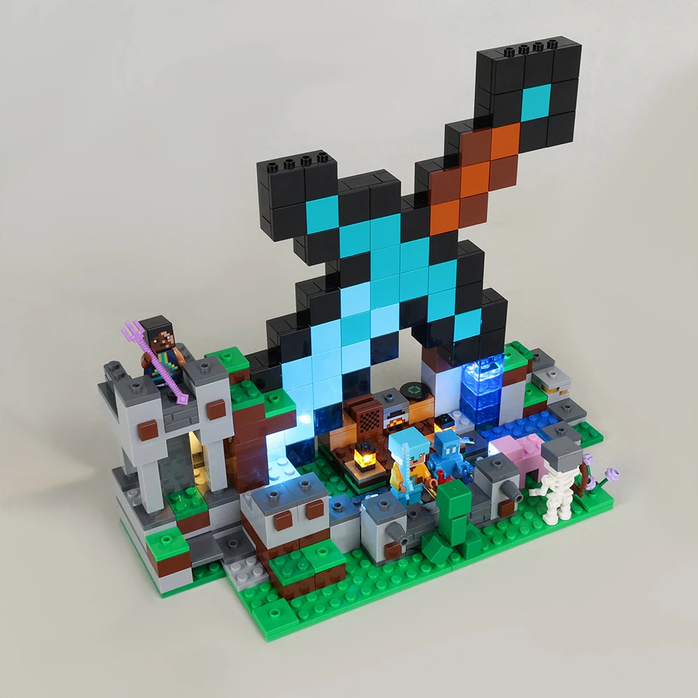 Набор светодиодных ламп для конструктора Minecraft 21244 Sword Outpost, только комплект освещения, модель не входит в комплект. (art.: 3920cde033633) - 3920cde033633