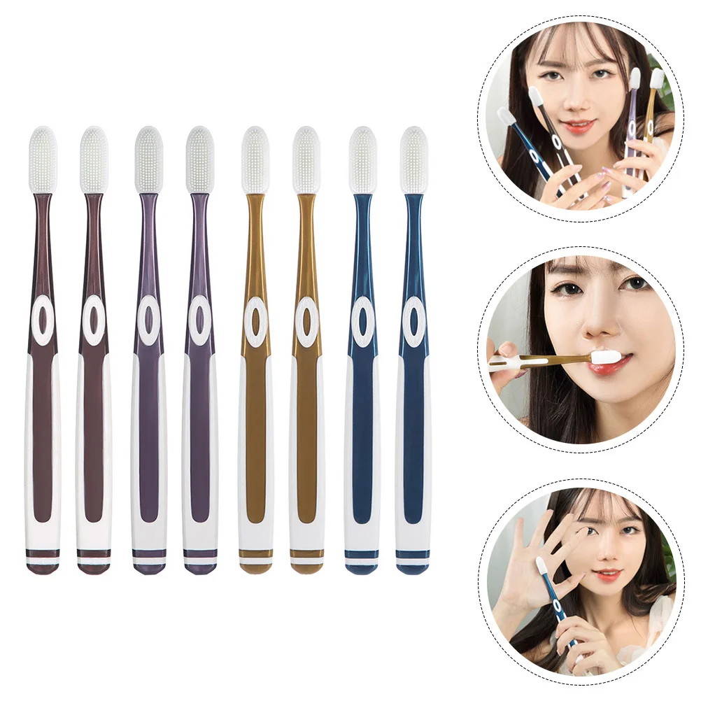 8 шт. нано-зубная щетка износостойкие зубные щетки эргономичные портативные для