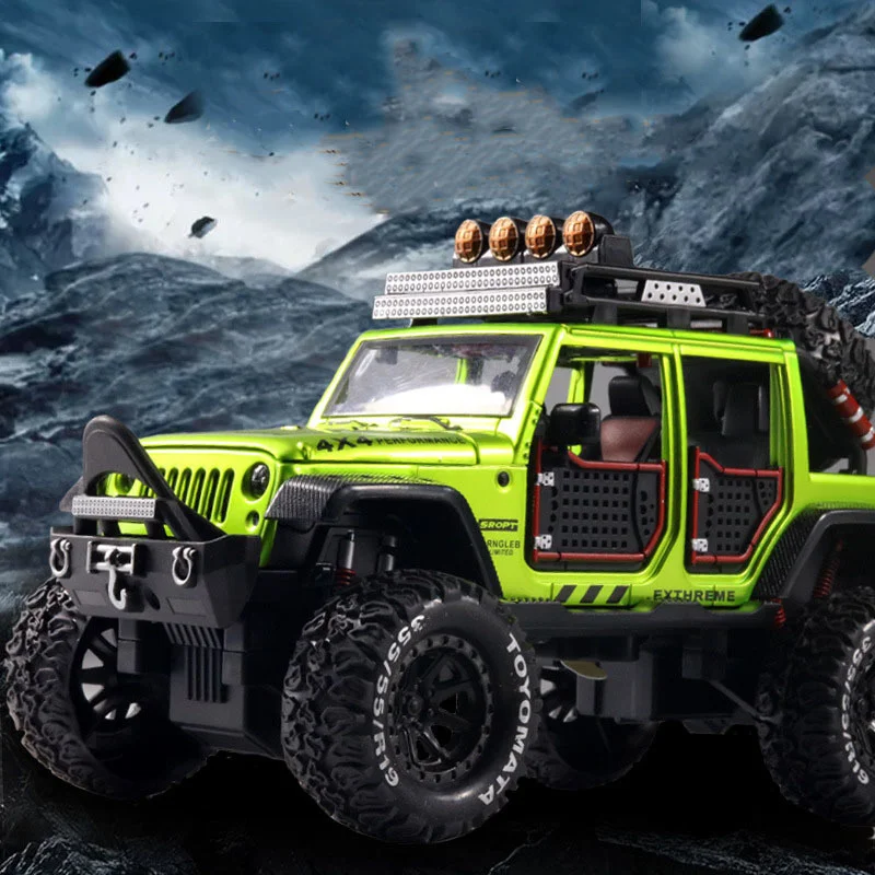 

1/24 Wrangler Alloy Car Modified Off-Road Vehicle Model Diecast & Toy Vehicles Metal Car Model Collection Kids Toy Boys Gift